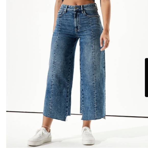 American Eagle Outfitters Denim - American Eagle Wide Leg Crop Stretch Jean Size 10